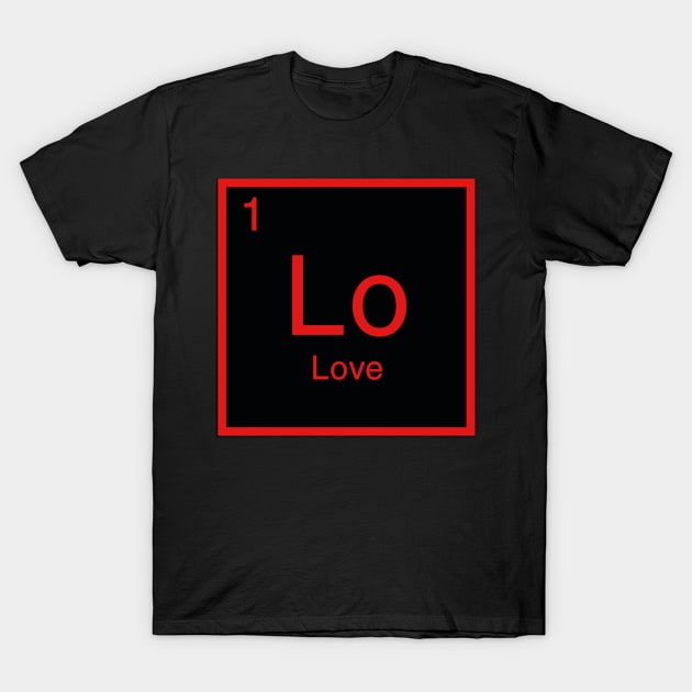 Periodic Table Love Element T-Shirt by Simoss01